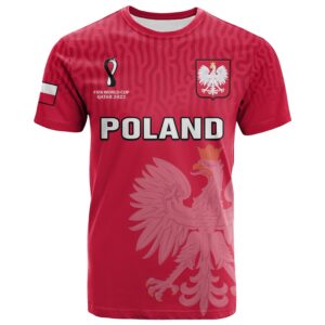 Custom Poland Football T Shirt Polska World Cup 2022 Red LT14