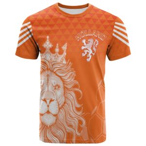 Personalised Netherlands World Cup 2022 T Shirt Oranje Lions LT7