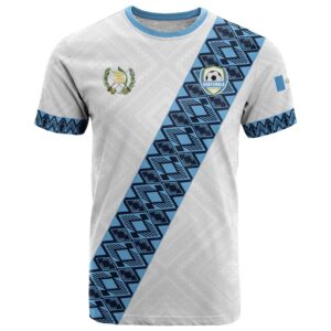 Custom Guatemala Football T Shirt La Azul y Blanco Come On LT01