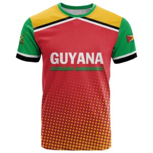 Custom Guyana Cricket Amazon Warriors T Shirt All The Way Champions LT01