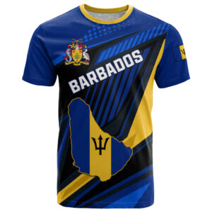 Personalised Barbados Independence Day T Shirt Barbadian Coat Of Arms Special Version LT01